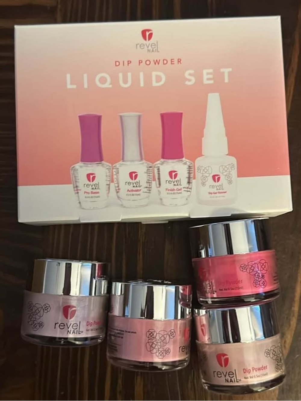 Pink Dip Powder Liquid Set - Professional Nail Dipping System